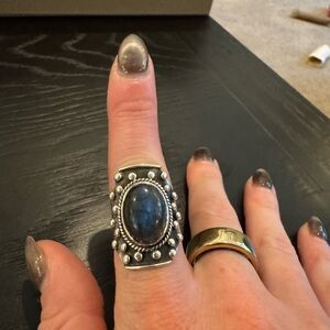 Sterling Silver Labradorite Ring